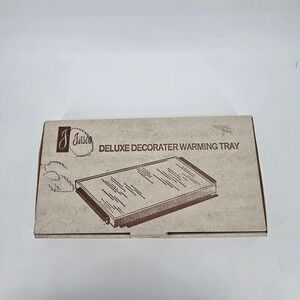 Jasco Deluxe Decorator Warming Tray Style 418 Model 916 Currier Ives